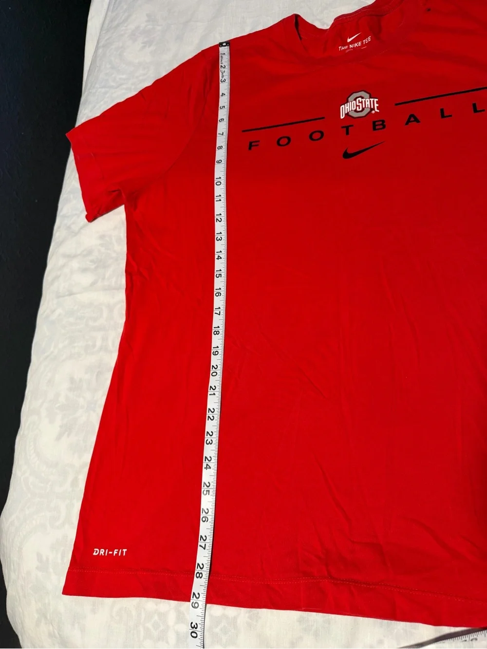 Nike Red Ohio State Football Tee with Logo size XL